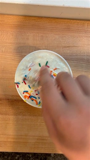 dot cake inspired ice cream!