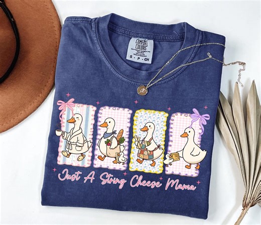 Comfort Colors Just A String Cheese Mama Shirt, Silly Goose Tee, Mother's Day Gift, Mama Goose Sweatshirt, Mama Holiday Outfit - Etsy