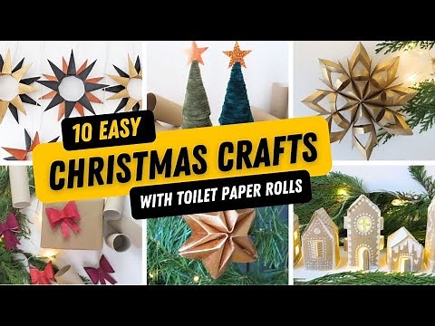 10 Christmas Crafts with toilet paper rolls