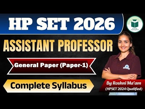 HP SET 2026 | Assistant Professor General Paper (Paper-1) | Complete Syllabus Explained | Civilstap