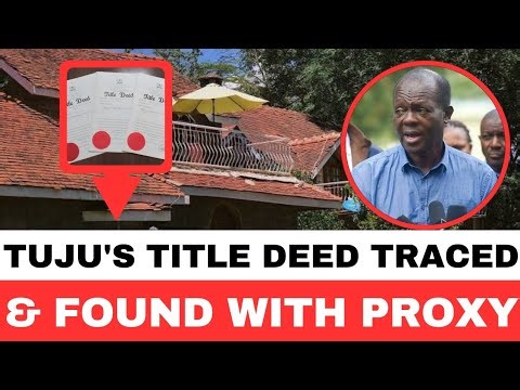 NI KUBAYA!! CARTELS WHO SET UP TUJU CAN'T SLEEP NOW.Receipts UNEARTH EVERYTHING About KAREN PROPERTY