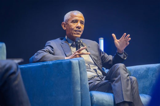 Barack Obama tells audience at London's O2: 'I've been digging myself out of a hole with Michelle for years'