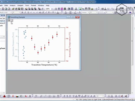 33. 2D Smoother App - 为散点添加趋势线