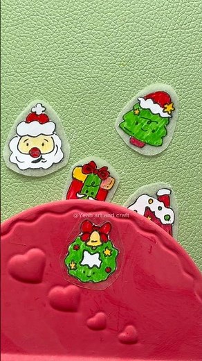 DIY Christmas Themed Stickers |Christmas Paper Decorations |DIY圣诞主题贴纸装饰你的文具#backtoschool #stickers