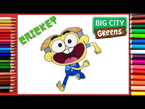 How to Draw Cricket | Big City Greens