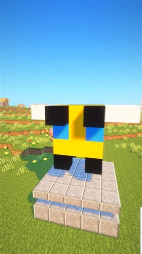 Minecraft Bee Statue 🗿 #minecraft #shorts