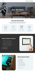Smart home services - Website Template by Nicepage