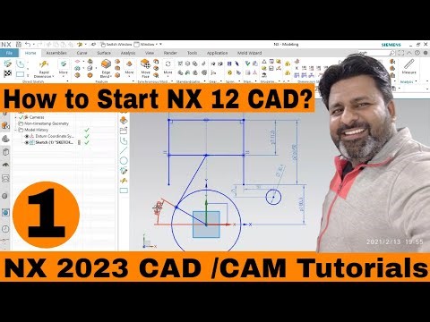 Nx 12 CAD Tutorials | How to Start Nx 12 CAD CAM tutorial for beginners in Hindi | Nx 12 CAD