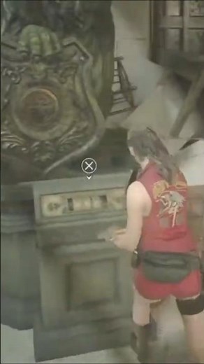 Lion statue code, resident evil 2. #residentevil #residentevil2remakeleon #gaming #residentevil