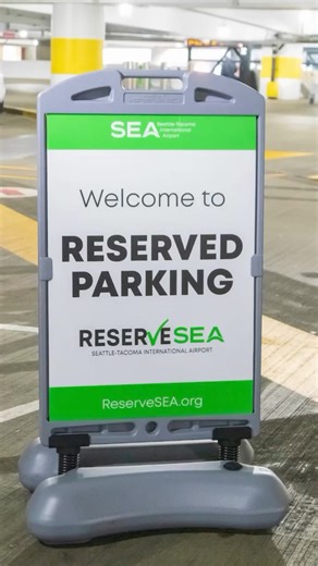 Guarantee your parking spot during any busy travel period with Reserved Parking. Make your reservation in advance at ReserveSEA.org. | Seattle-Tacoma International Airport