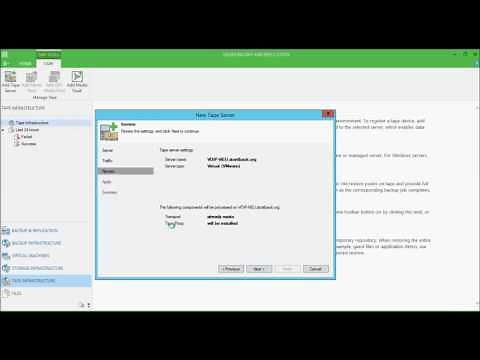 Setting up Veeam Backup & Replication Tape Library
