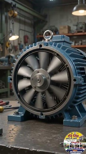 Cooling Fan & Motor Frame in AC Motor | Function, Uses #iti #shorts #facts