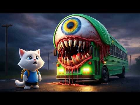 🚌🐱 AI Cat Story: A Little Kitten’s Magical School Bus Adventure✨