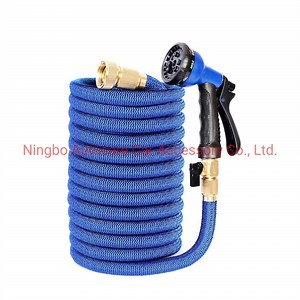 [Hot Item] Retractable Garden Hose Magic Garden Hose Pipe Set with All Brass Connector Flexible Elastic Expandable Garden Hose