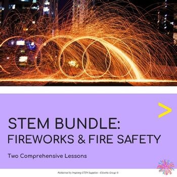 Fireworks & Fire Safety Workbook & Actvities | Reactions & Hazards Lesson BUNDLE