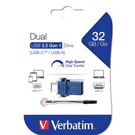 Verbatim Dual USB 3.0 Flash Drive for USB-C