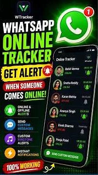 WTracker - WhatsApp Online Tracker 🔔 Get Alert When Someone Comes Online!