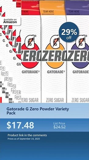 Gatorade G Zero Powder Variety Pack