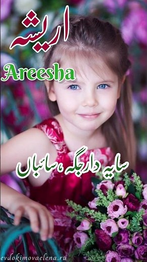 Areesha(اریشہ) Islamic Baby Girls Name With Meaning In Urdu Hindi #muslimname #2023 #girlsname