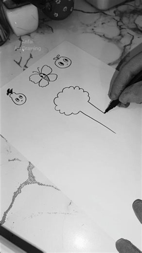 6 Easy Fruit Drawing Ideas | Simple & Creative Fruit Art 🍎🍐🍓🥭 #shorts