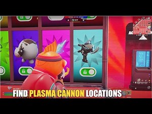 SUPER RED VS BLUE TYPICAL GAMER MAP FORTNITE - FIND PLASMA CANNON LOCATIONS