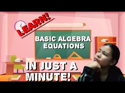 Learn Basic Algebra Equation in just a minute⁉️😯