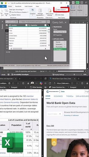 Excel Shorts - Import Website and SharePoint Data | One or Multiple Sources