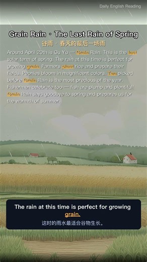 Grain Rain · The Last Rain of Spring | 24 Solar Terms #6 | 谷雨 · 春天的最后一场雨