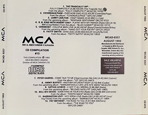 Various - MCA Records Canada CD Compilation #15 (August 1993)
