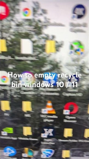 How to empty recycle bin windows 10 / 11