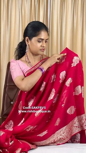 How to drape saree without transparency. Www.rishiboutique.in