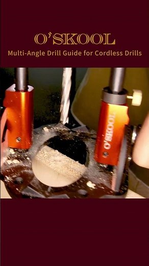 O'SKOOL Multi-Angle Drill Guide - Drilling doesn't have to be difficult anymore.
