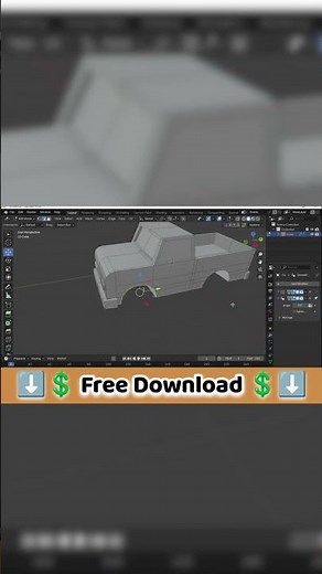 car | Learn Low Poly Modeling in Blender - Model | Rig | Animate | Clone | Export