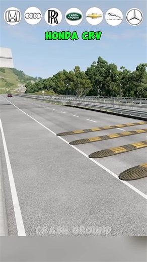 Cars Against 100 Speedbumps Challenge in BeamNG Drive