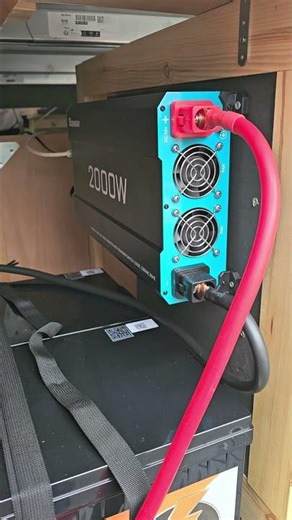 Installed 560ah of Lithium and my 2000w Inverter. What you think. #vanlife #vanbuild #projectvanlife