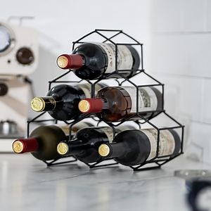 [Hot Item] Wine Storage Display Racks Countertop Wine Bottle Holder Metal Wine Rack