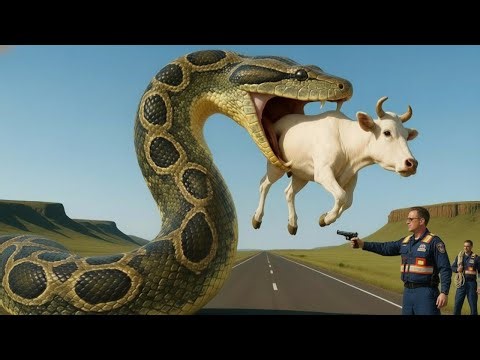 "Massive Python Swallows Mother Cow Whole! ⚡ Herd's Shocking Revenge Will Leave You Speechless 😱"