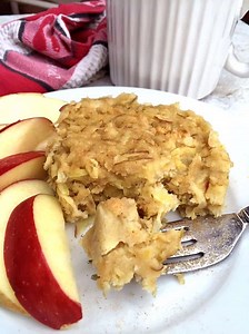 Easy 4-Ingredient Microwave Mug Apple Pancake Puff (WW Friendly)