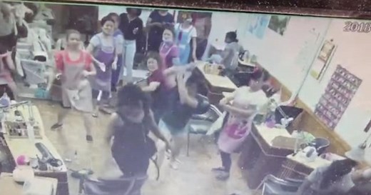 Nail salon brawl caught on surveillance, sparks protests