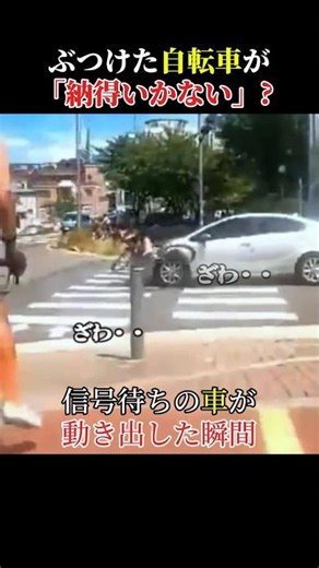 ぶつけた自転車が「納得いかない」 #ドライブレコーダー #交通事故#衝突事故