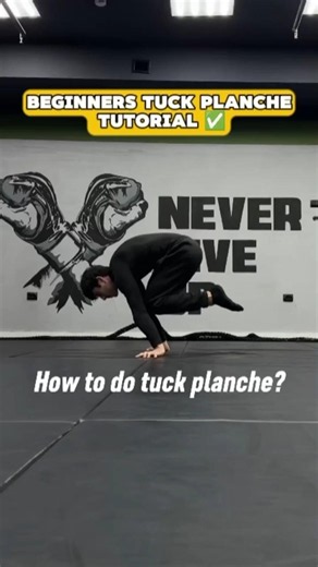 Beginners tuck planche tutorial ✅. #fitness #shorts #fypシ
