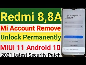 Redmi 8, 8A Mi Account Remove Permanently 👍😁| All Xiaomi Redmi MiUi 11 Android 10 Mi Account Bypass