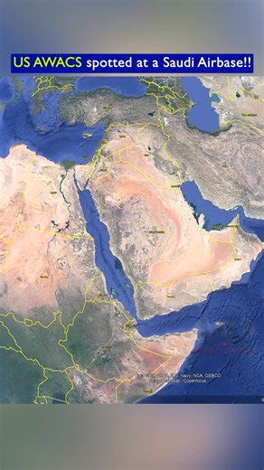 Chinese Satellite Reveals 6 US AWACS at a Saudi Airbase!! | Military Madness