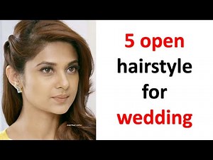 5 Simple hairstyle for open hair | open hairstyle for wedding | cute hair style