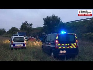 Vidéo. Poitiers : un camion tombe de l’autoroute A10