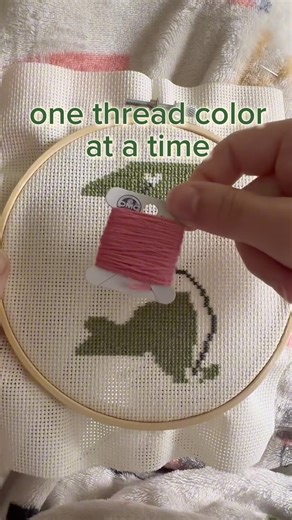 Thread Transformation ✨| Cross Stitch Reveal