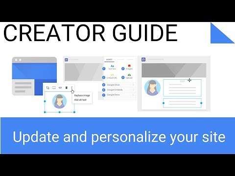 How to Update and Personalize Content in The New Google Sites