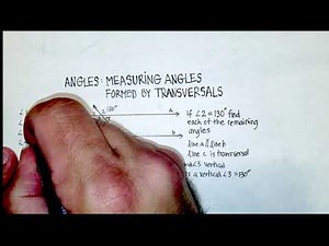 Angles: Measuring Angles Formed by a Transversal