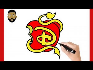 HOW TO DRAW DISNEY DESCENDANTS LOGO / EASY DRAWING