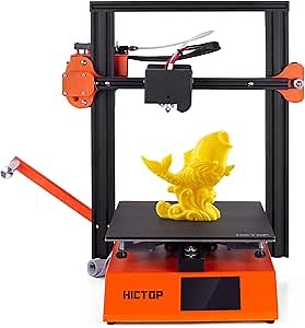 HICTOP S250 3D Printer with 32 Bit Mainboard TMC 2208 Drives Both Sides Coated Glass Bed Printing Size 235x235x250mm
